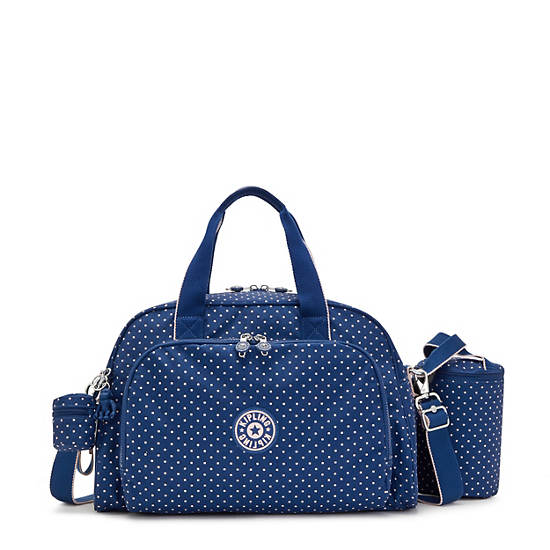 Kipling Camama Classic Printed Diaper Bag Táska Kék | HU 1243EB